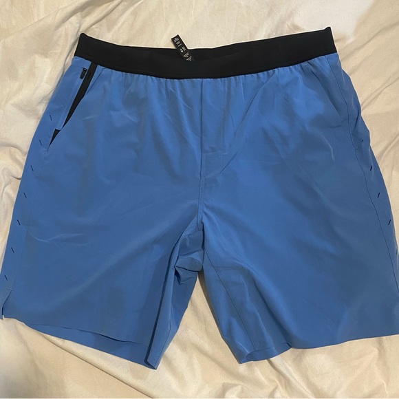 Ten Thousand Men’s Interval Short with Liner 9” Light Blue 2XL - Picture 2 of 5